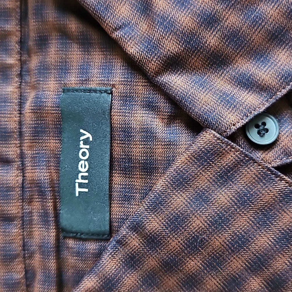 Theory - Checkered Button Down Shirt - image 2